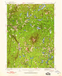 Monadnock New Hampshire Historical topographic map, 1:62500 scale, 15 X 15 Minute, Year 1949