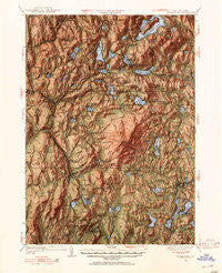 Monadnock New Hampshire Historical topographic map, 1:62500 scale, 15 X 15 Minute, Year 1949