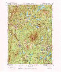 Monadnock New Hampshire Historical topographic map, 1:62500 scale, 15 X 15 Minute, Year 1949