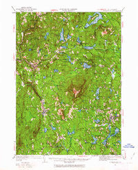 Monadnock New Hampshire Historical topographic map, 1:62500 scale, 15 X 15 Minute, Year 1949