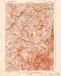 Moosilauke New Hampshire Historical topographic map, 1:62500 scale, 15 X 15 Minute, Year 1932