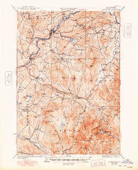 Moosilauke New Hampshire Historical topographic map, 1:62500 scale, 15 X 15 Minute, Year 1932