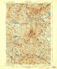 Mount Kearsarge New Hampshire Historical topographic map, 1:62500 scale, 15 X 15 Minute, Year 1928