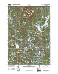 Mount Pawtuckaway New Hampshire Historical topographic map, 1:24000 scale, 7.5 X 7.5 Minute, Year 2012
