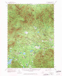 Mt. Chocorua New Hampshire Historical topographic map, 1:62500 scale, 15 X 15 Minute, Year 1958