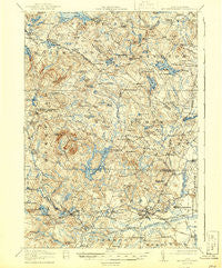 Mt. Pawtuckaway New Hampshire Historical topographic map, 1:62500 scale, 15 X 15 Minute, Year 1919
