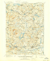Mt. Pawtuckaway New Hampshire Historical topographic map, 1:62500 scale, 15 X 15 Minute, Year 1919