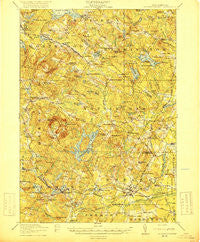 Mt. Pawtuckaway New Hampshire Historical topographic map, 1:62500 scale, 15 X 15 Minute, Year 1919