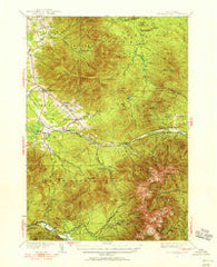 Mt. Washington New Hampshire Historical topographic map, 1:62500 scale, 15 X 15 Minute, Year 1935