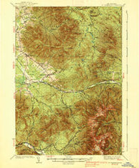Mt. Washington New Hampshire Historical topographic map, 1:62500 scale, 15 X 15 Minute, Year 1938