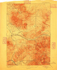 Mt. Washington New Hampshire Historical topographic map, 1:62500 scale, 15 X 15 Minute, Year 1896