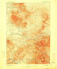 Mt. Washington New Hampshire Historical topographic map, 1:62500 scale, 15 X 15 Minute, Year 1896