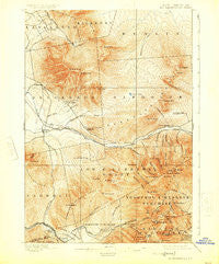Mt. Washington New Hampshire Historical topographic map, 1:62500 scale, 15 X 15 Minute, Year 1896