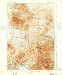 Mt. Washington New Hampshire Historical topographic map, 1:62500 scale, 15 X 15 Minute, Year 1896