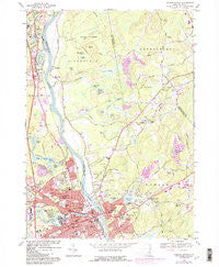 Nashua North New Hampshire Historical topographic map, 1:24000 scale, 7.5 X 7.5 Minute, Year 1968