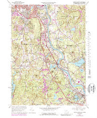 Nashua South New Hampshire Historical topographic map, 1:24000 scale, 7.5 X 7.5 Minute, Year 1965