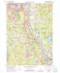 Nashua South New Hampshire Historical topographic map, 1:24000 scale, 7.5 X 7.5 Minute, Year 1965