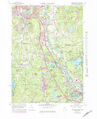 Nashua South New Hampshire Historical topographic map, 1:24000 scale, 7.5 X 7.5 Minute, Year 1965