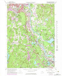 Nashua South New Hampshire Historical topographic map, 1:24000 scale, 7.5 X 7.5 Minute, Year 1965