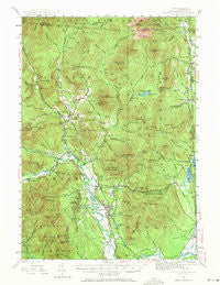 North Conway New Hampshire Historical topographic map, 1:62500 scale, 15 X 15 Minute, Year 1942