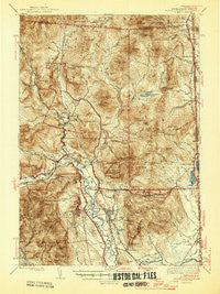 North Conway New Hampshire Historical topographic map, 1:62500 scale, 15 X 15 Minute, Year 1945