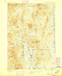 North Conway New Hampshire Historical topographic map, 1:62500 scale, 15 X 15 Minute, Year 1896