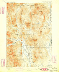 North Conway New Hampshire Historical topographic map, 1:62500 scale, 15 X 15 Minute, Year 1896