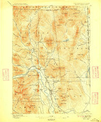 North Conway New Hampshire Historical topographic map, 1:62500 scale, 15 X 15 Minute, Year 1896