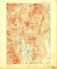 North Conway New Hampshire Historical topographic map, 1:62500 scale, 15 X 15 Minute, Year 1896