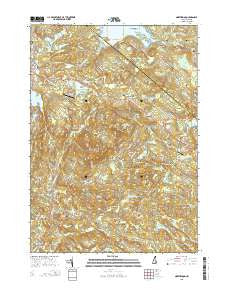 Northwood New Hampshire Current topographic map, 1:24000 scale, 7.5 X 7.5 Minute, Year 2015