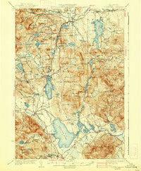 Ossipee Lake New Hampshire Historical topographic map, 1:62500 scale, 15 X 15 Minute, Year 1930