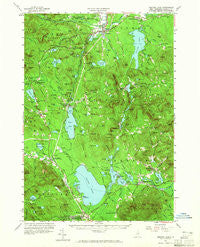 Ossipee Lake New Hampshire Historical topographic map, 1:62500 scale, 15 X 15 Minute, Year 1958