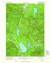 Ossipee Lake New Hampshire Historical topographic map, 1:62500 scale, 15 X 15 Minute, Year 1958