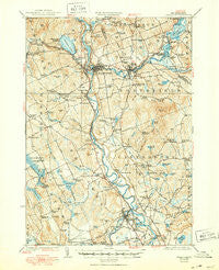 Penacook New Hampshire Historical topographic map, 1:62500 scale, 15 X 15 Minute, Year 1927