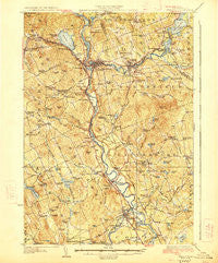 Penacook New Hampshire Historical topographic map, 1:62500 scale, 15 X 15 Minute, Year 1927