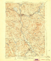 Penacook New Hampshire Historical topographic map, 1:62500 scale, 15 X 15 Minute, Year 1927