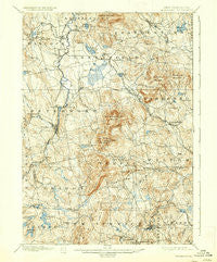 Peterboro New Hampshire Historical topographic map, 1:62500 scale, 15 X 15 Minute, Year 1900
