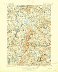 Peterboro New Hampshire Historical topographic map, 1:62500 scale, 15 X 15 Minute, Year 1900