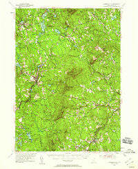 Peterborough New Hampshire Historical topographic map, 1:62500 scale, 15 X 15 Minute, Year 1953