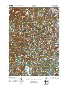 Pinardville New Hampshire Historical topographic map, 1:24000 scale, 7.5 X 7.5 Minute, Year 2012