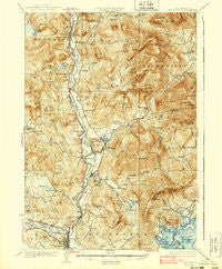 Plymouth New Hampshire Historical topographic map, 1:62500 scale, 15 X 15 Minute, Year 1931