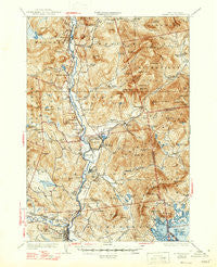 Plymouth New Hampshire Historical topographic map, 1:62500 scale, 15 X 15 Minute, Year 1931
