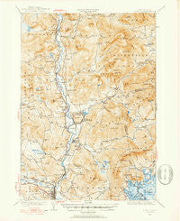 Plymouth New Hampshire Historical topographic map, 1:62500 scale, 15 X 15 Minute, Year 1928