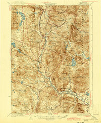Rumney New Hampshire Historical topographic map, 1:62500 scale, 15 X 15 Minute, Year 1932