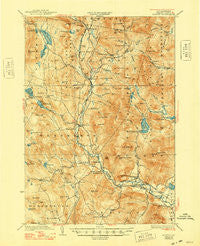 Rumney New Hampshire Historical topographic map, 1:62500 scale, 15 X 15 Minute, Year 1932