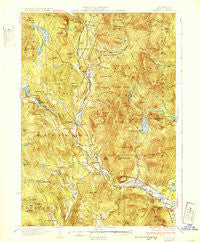 Rumney New Hampshire Historical topographic map, 1:62500 scale, 15 X 15 Minute, Year 1932