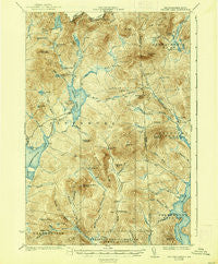 Second Lake New Hampshire Historical topographic map, 1:62500 scale, 15 X 15 Minute, Year 1932