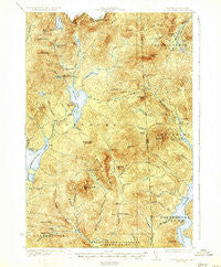 Second Lake New Hampshire Historical topographic map, 1:62500 scale, 15 X 15 Minute, Year 1932