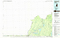Sherbrooke New Hampshire Historical topographic map, 1:100000 scale, 30 X 60 Minute, Year 1986