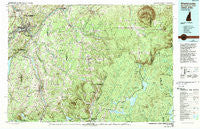 Sherbrooke New Hampshire Historical topographic map, 1:100000 scale, 30 X 60 Minute, Year 1986
